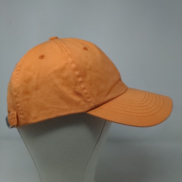 Etkos Men's Slideback Hat Orange Size OSFA Blank 100% Cotton - Picture 4 of 7